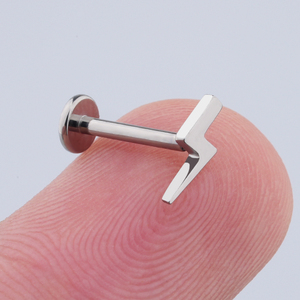 Fabriek <span class=keywords><strong>Direct</strong></span> Astm F136 Veilige Titanium Implantaat Kwaliteit Intern Schroefdraad Bliksem Labret Neus Oor Piercing Sieraden - Product Image 5