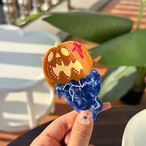 مضحك الأصلي كبير اليقطين مخلب كليب الحلو السحر أرنب اكسسوارات الشعر الكرتون ذيل حصان هالوين للنساء الفتيات - Product Image 6