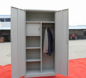 Современный двухдверный металлический шкаф-качели складной стальной шкаф для дома и офиса, школьный отель, мастерская, больничная одежда - Product Image 6