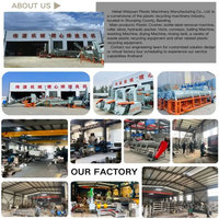 Ligne de lavage et séchage automatique Weiyuan haute capacité pour recyclage de plastique PP/PE/ABS/PS, 3000 kg/h, moteur multifonctionnel 11 kW