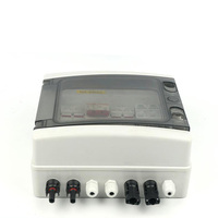 Boîtier de combinateur de protection contre la foudre photovoltaïque solaire DC 600V ABS 8 canaux 1 entrée/sortie IP65 étanche fusible MCB SPD