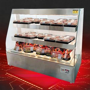 Présentoir chauffant électrique en acier inoxydable de qualité supérieure <span class=keywords><strong>Carrefour</strong></span> pour canard laqué, char siu, porc, petits pains frais, plateaux de petit-déjeuner - Product Image 3