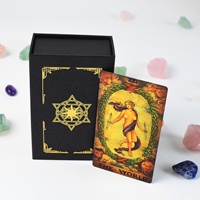 Créez votre propre jeu de tarot personnalisé, impression de jeu d'oracle personnalisé, 78 cartes, vente en gros, boîte cadeau