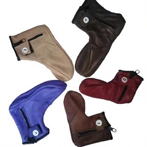 Chaussettes de prière en cuir pour hommes avec fermeture éclair à la cheville, chaussettes religieuses pour la prière au sol, chaudes pour l'hiver, respirantes, usage décontracté - Product Image 2