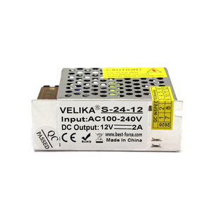 Convertisseur Ac100 264V vers Dc12V 2A 24W pour bandes lumineuses de surveillance de sécurité, lumières publicitaires LED - Product Image 2