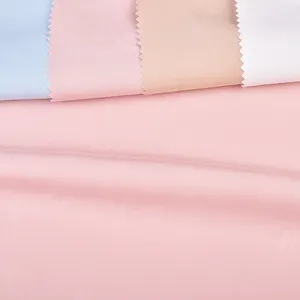 Grosir kain Tencel 100% tenun celup Solid warna polos desain kustom untuk kemeja