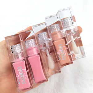 Huile pour les lèvres repulpante Vegan Strawberry Pink Clear Fruit Marque privée Brillant à lèvres Marque privée Huile aromatisante Huile pour les lèvres changeant de couleur - Product Image 1