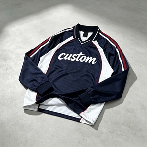 Custom Vintage Retro <b>Patchwork</b> Oversized Long Sleeve T-<b>Shirts</b> V- Neck Long Sleeve T-<b>shirts</b> for Men - Product Image 5