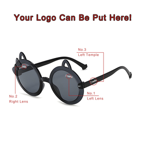 <span class=keywords><strong>Gafas</strong></span> de Sol Modernas para Niños, Protección UV400, Diseño de Oreja Redonda, Logotipo Personalizado, <span class=keywords><strong>Gafas</strong></span> de Sol Infantiles para Fiestas - Product Image 2