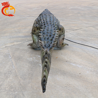 Modelo de Animal Animatrónico, Escultura de Cocodrilo, Robot Mecánico Eléctrico de Gran Escala, Tamaño Real, para Actividades de Zoológico