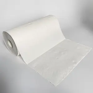 Assorbente rifiuti zero eco-friendly personalizzato di polpa di bambù cucina tovagliolo di carta in rotolo
