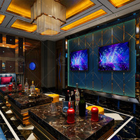Mobilier de Club de fête à la mode, Bar à whisky, lumière LED, chaises de boîte de nuit