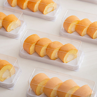 Boîtes à gâteaux rectangulaires en PET transparent de haute qualité, robustes et durables, emballage alimentaire, boîte d'emballage en plastique pour pain et desserts