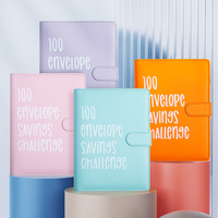 Venta caliente de alta calidad 100 días desafío A5 ahorro cuaderno planificador de presupuesto con múltiples colores