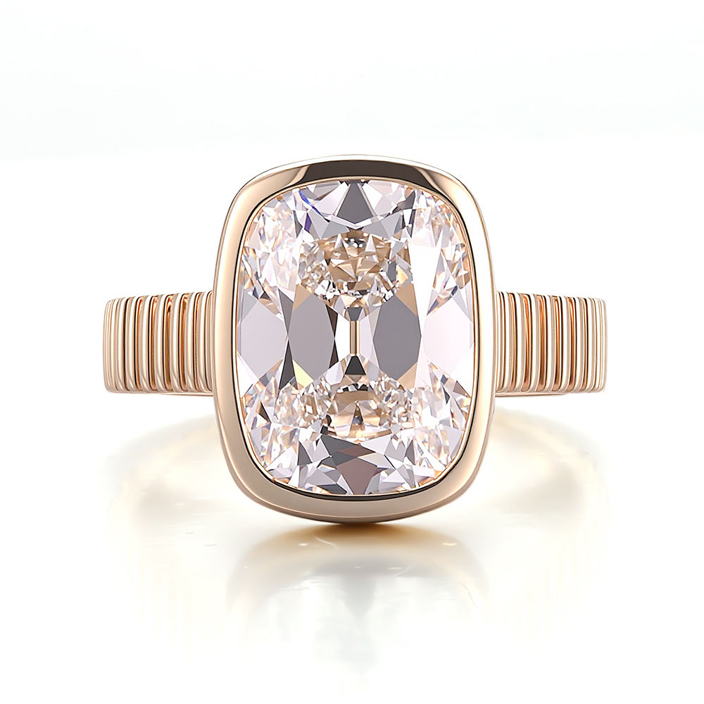 แหวนเพชรแล็บทองคำแท้ 14K