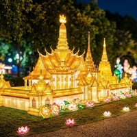 Große interaktive Laternen-Dekoration für Freizeitparks zur Neujahrszeit – für den Innen- und Außenbereich, Themenpark-Lichtshow