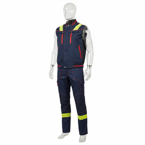 Factory Spring Workwear Jacket and Pants Work Scrub Uniform Custom Construction Suit Overalls Car Repair Work Clothes - Product Image 3