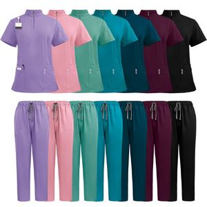 Conjunto de Uniformes Médicos para Hombre y Mujer, Ligeros, Transpirables, Suaves, con Logotipo Personalizado, de Alta Calidad, Venta al por Mayor - Product Image 4
