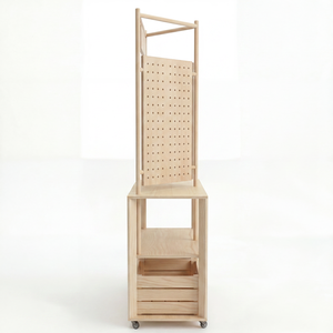 Kiosque de vente ambulant portable en bois pour la promotion des marchés, le camping en plein air et les pique-niques - Product Image 1