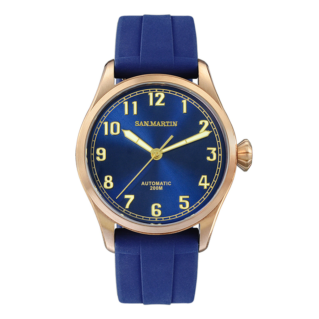 Tin Bronze pilot Watch Male Personality Diving Watch Automatic Mechanical Watch