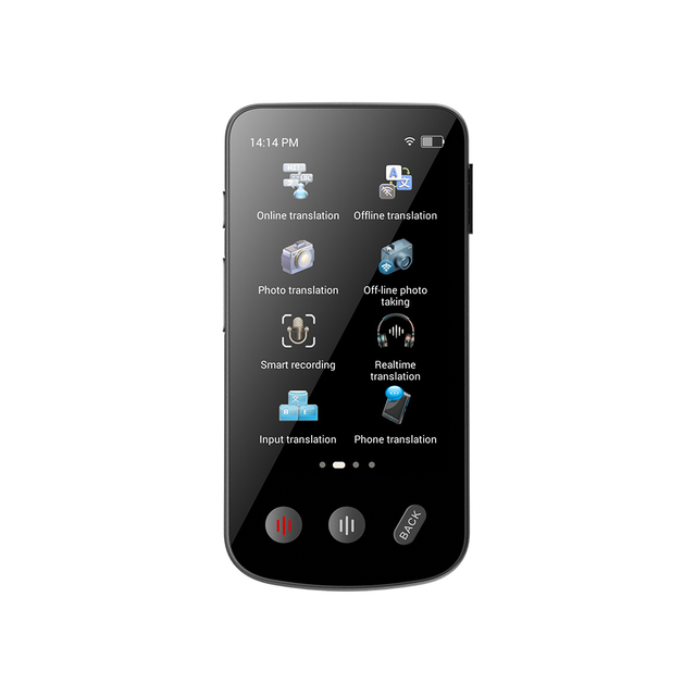 XZY T27 Portable 4G Android OS Plastic Photo Voice Translator 147 Languages OLED Display Touch Screen Type-C-Online/Offline