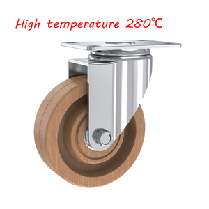 WeiHang Castors 3 Zoll Starre Rollen Tee wagen Hoch temperatur Backofen Rack Lenkräder - Product Image 3