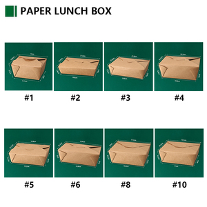 Tùy chỉnh in tái sử dụng giấy kraft dùng một lần thức ăn nhanh container bữa ăn trưa salad hộp cho mì Takeaway bao bì - Product Image 2