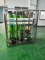 Système de purification d'eau par osmose inverse automatique 500 LPH, machine de filtration pour l'utilisation dans les usines de production d'eau en bouteille