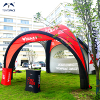 Tente de sport gonflable personnalisée 4x4m promotion extérieure événement dôme d'air auvent exposition publicité chapiteau araignée gonflé