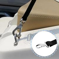 Anneau carré à fixation rapide en acier inoxydable 316 avec ressort, crochet à œil fixe, raccord écarteur marin (3,25 mm) - Chine, non fini
