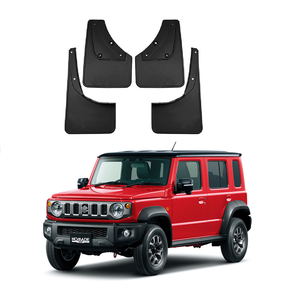 Kit De 4 Bavettes Garde-boue Avant/arrière Pour Suzuki Jimny 2007-2018 | Protection Carrosserie ABS | Installation Sans Perçage