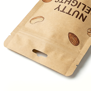 Custom Printed Eco-Friendly Recyclable PET+VMPET/AL+PE Moisture Proof Brown Paper Zipper Stand-Up Pouch for Pet Food Packaging - Product Image 6