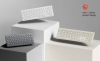 Keyboard Scissor Nirkabel/Berkabel Baru Private Mold B604 untuk Meja/Perjalanan ACTTO BT5.2 2.4GHz Ergonomis Ultra Tipis Tri-Mode CE RoHS