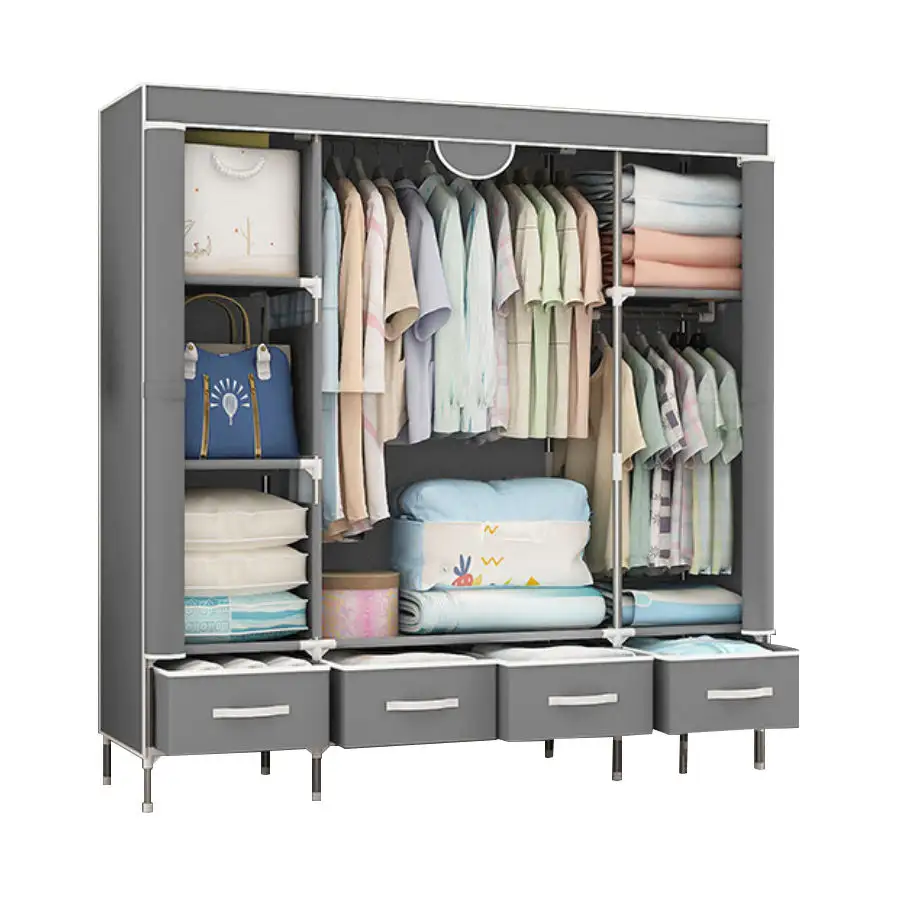 Hot sale modern cloth fabric portable wardrobes