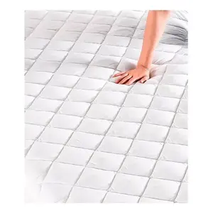 Surmatelas Vianney double, matelassé en coton, toutes saisons, pour usage domestique - Product Image 1