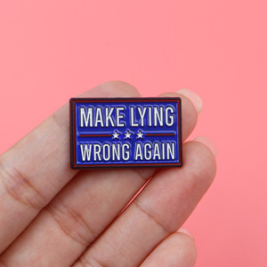 Broche de Metal con Diseño de Dibujos Animados, Joyería, Medalla, Accesorios de Disfraces, Chapado en Níquel, Hierro con Letras Inglesas Creativas, Chapado en Negro - Product Image 3