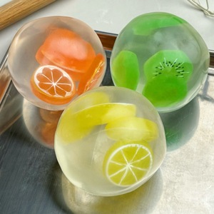 Funboxes Jouet en caoutchouc souple et amusant en forme de fromage géant transparent, à texture <span class=keywords><strong>Vaseline</strong></span>, unisexe, sans remontée, pour cadeaux de fête - Product Image 2