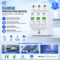 Parafoudres triphasés basse tension T2 20KA-40KA 3P 275V AC, dispositifs de protection contre les surtensions, certifiés CE, pour systèmes solaires PBT