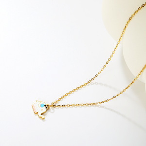 Collar con Colgante de Animal de Dibujos Animados, Acero Inoxidable, Regalo para Mujer, Joyería, Diseño de Conejo y Elefante, Cadena para Clavícula - Product Image 3