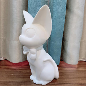 Nouvel arrivage de jouet blanc en vinyle embryon chat porte-bonheur peinture fluide bricolage <span class=keywords><strong>Gigi</strong></span> chat graffiti tirelire jouet - Product Image 2