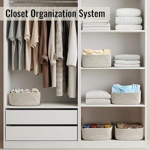 Paniers <span class=keywords><strong>de</strong></span> rangement multifonctionnels écologiques en corde <span class=keywords><strong>de</strong></span> coton pour organiser la <span class=keywords><strong>salle</strong></span> <span class=keywords><strong>de</strong></span> <span class=keywords><strong>bain</strong></span>, l'armoire, l'étagère, boîte décorative mignonne en forme <span class=keywords><strong>de</strong></span> cube, serviettes, bébé - Product Image 4