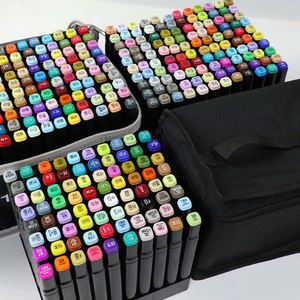 120pcs Acrylic Art Marker Pen <b>Set</b> Refillable Permanent <b>Paint</b> Dual Tip Alcohol Based Pens for School Office DIY Projects - Product Image 1