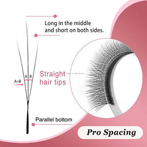 ขนตาปลอม 3 มิติ แบบ Spark Clover รุ่น Russian Volume LC/LD/LU /L90/L120/L135/L150/160 แบบพัดสำเร็จรูป ปลายเรียวเล็ก - Product Image 5