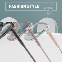 Fonex — lunettes à Injection CP, verres optiques Anti-lumière bleue, monture géométrique, TR90, pour myopie, nouveauté 215