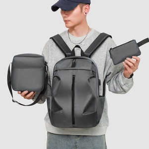 Customized Logo School <b>Backpack</b> 3-Piece Set Fashionable and Durable Waterproof <b>Laptop</b> <b>Backpacks</b> with Zipper Closure - Product Image 4