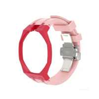 Großhandel Premium FKM Armband mit Edelstahl Bumper Gehäuse für Swatch x AP Royal Pop Luxus Robustes Mod Kit Sportband