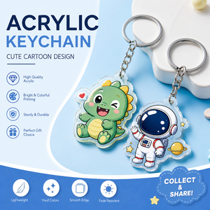 Custom Logo Acrylic Keychain Clear Cartoon Glitter Epoxy Keychain Charms Plastic <b>Key</b> Chain Anime Acrylic Keyring Custom - Product Image 4