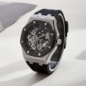 Reloj mecánico automático de lujo para hombre, caja cuadrada de acero inoxidable, movimiento automático, diseño hueco, reloj de vestir para hombre de negocios - Product Image 5