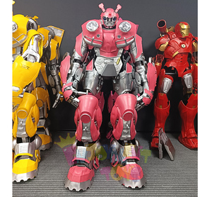 Traje de Robot Animatrónico para Adultos Estilo Zanquero con Luces LED y Casco de Cara Intercambiable para Cosplay y Espectáculos - Product Image 3