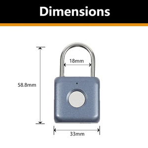 Travel Bag Locker Shoulder Bag Smart Anti-theft Mini Bluetooth <b>Padlock</b> Dormitory Home Secuiry Cabinet Smart Digital Door Lock - Product Image 6